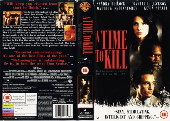 indieimmy's tweet photo. Happy 30th anniversary to #ATimeToKill starring Sandra Bullock, Samuel L. Jackson & Matthew McConaughey which was released #OTD 24/7/96. Directed by Joel Schumacher. https://t.co/a7qRjTwgS7
