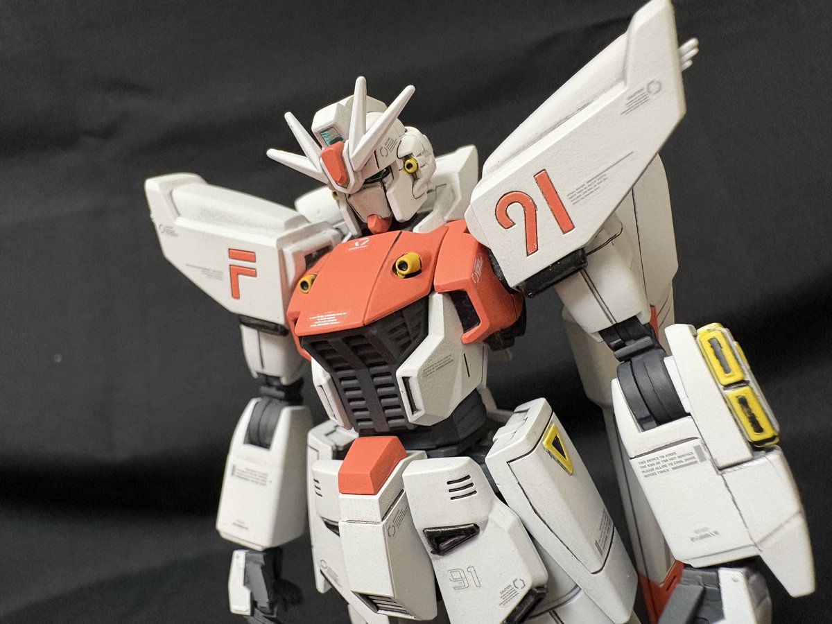 msa0011extbst's tweet photo. HGUC F91(サナリィテスト機カラー)完成、
昔、HJで改造例が1/60であったので、HGUCで作ってみました、フェイスマスクはスリット埋めて、削ってます。91の文字もマスキングして塗り分けてます。
#F91
#ガンプラ好きと繋がりたい #ガンプラ好きな人と繋がりたい #ガンプラ専門店 #GshopTOKUMARU https://t.co/TnLDo58XQf