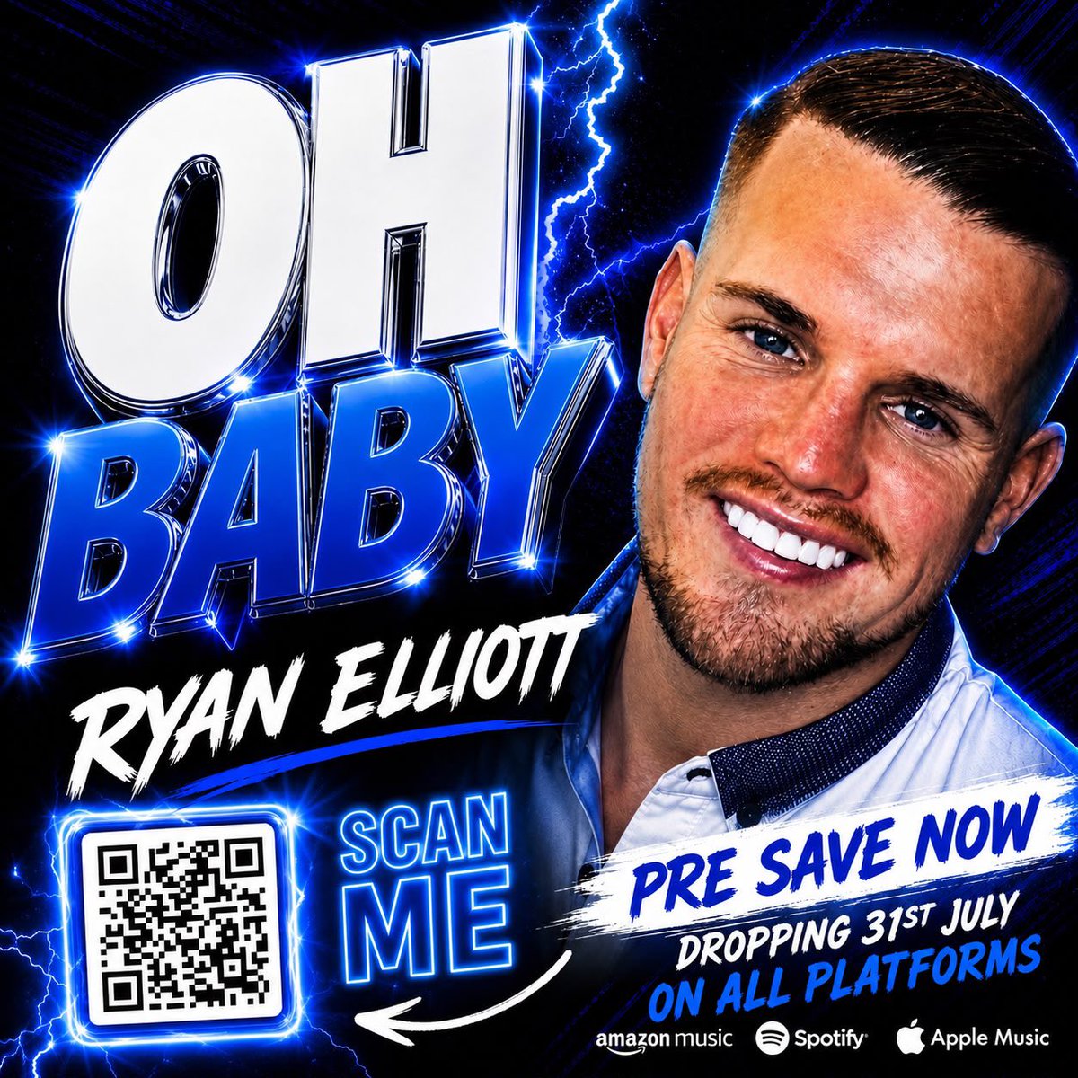 Ryanelliott_36's tweet photo. Only 7 days to my new single OH BABY hits all platforms. 

Who’s ready do download this new summer track? 

#newsingle #ohbaby #allplatforms #summerbanger #radiostations 

@MarcNixon_New @MarlowFM @BBCRadio2 @Goodmusicradio5 @WaveWsM @adnradiochile @CapitalOfficial https://t.co/ileXe7eeNH