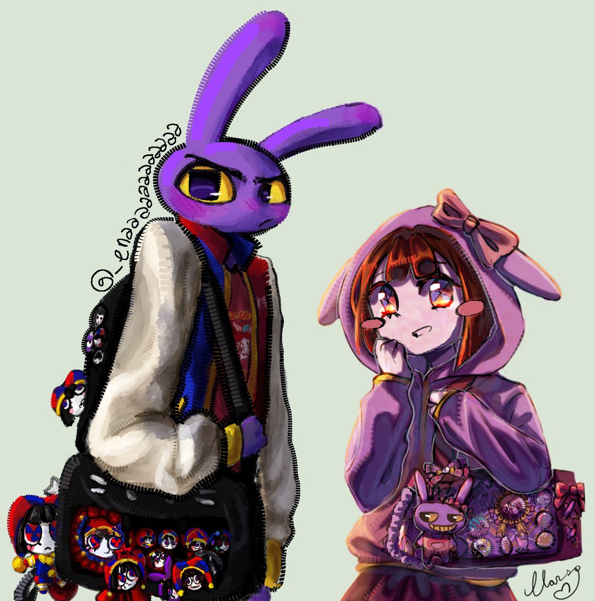 Clarso_'s tweet photo. Funnybunny oshikatsu on magma w @_enaaaaaaaaaaaa ♡ 

#tadc #funnybunny #tadcfanart https://t.co/KlPLtWLdyt