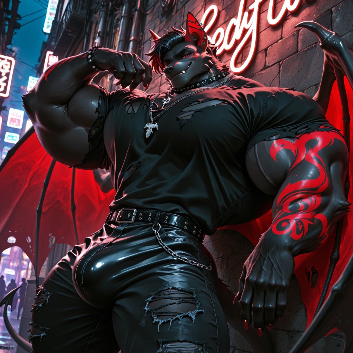 paladiussecond's tweet photo. Varrok (OC) hanging around the city

#sizetwitter #AIart️️️️️️️️️️️️️️️️️️️️️️️️️️️️️️️️️️️️️️️️️️️️️️️️️️️ #AImuscle https://t.co/25JVDC439L
