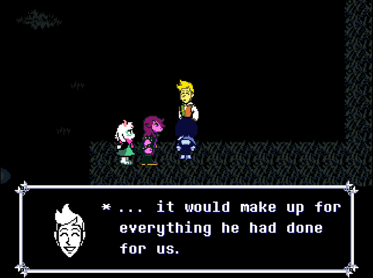 Rayaan_Pog's tweet photo. The flowers inner desire was always to make up for Asgore. They fulfilled their purpose for the Wedding but they were kept alive for 20-ish years and still loved and cared. No wonder they fought like hell for Asgore. Just to fulfill his fantasy. https://t.co/opKq8NCvZc