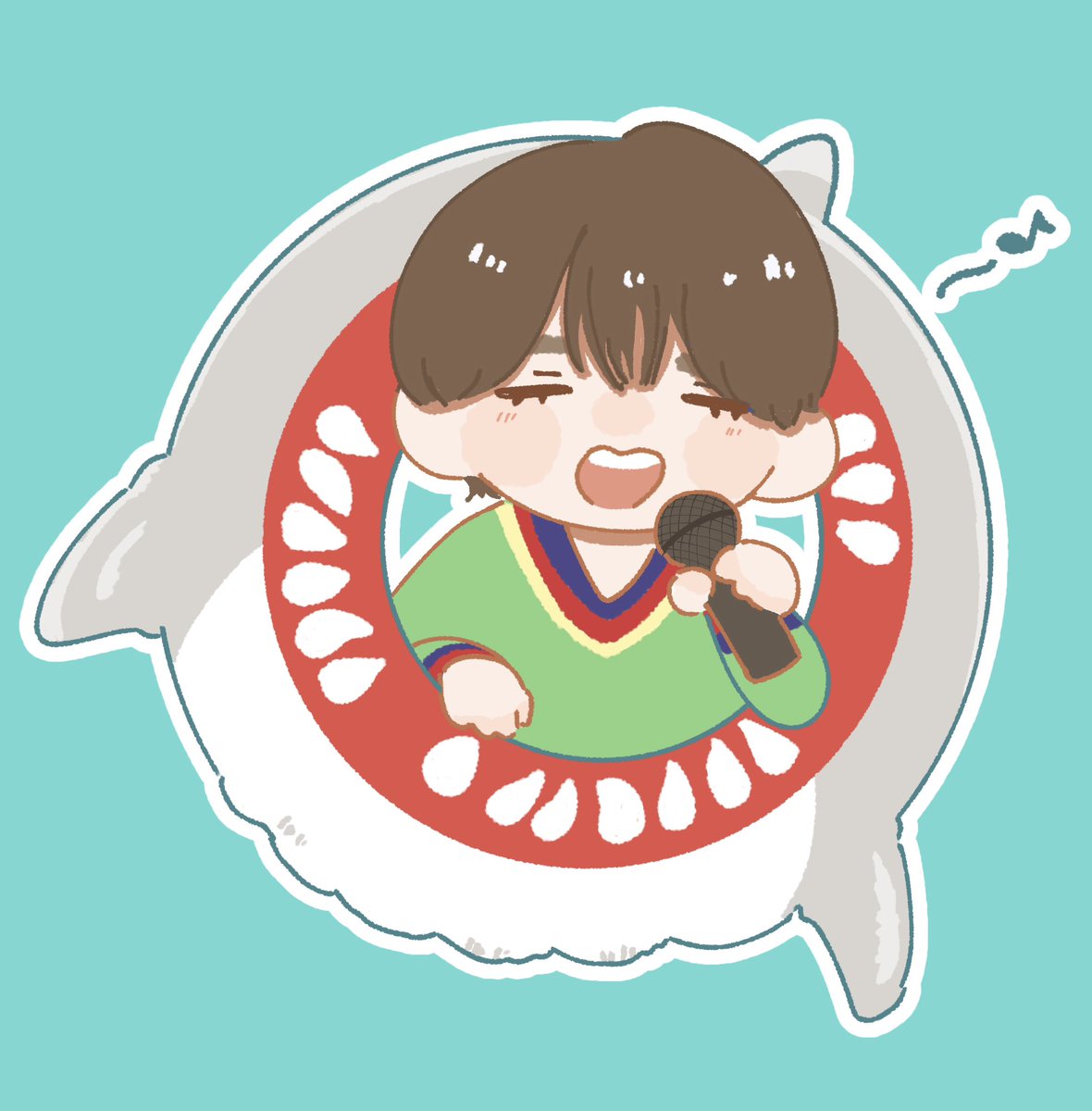 hufuhufu55's tweet photo. 🦈の浮き輪🟣 https://t.co/YY4yVKQBIB
