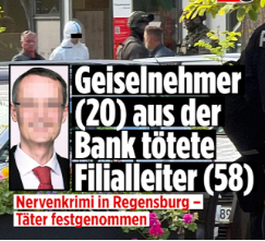 Taykra's tweet photo. Günter P. (58) hat diesen Donnerstag nicht überlebt. Der Filialleiter der Hypovereinsbank in #Regensburg-Prüfening wurde von einem 20-Jährigen in seiner eigenen Bank niedergestochen. 
Mein Beileid den Angehörigen und Freunden. Möge er in Frieden ruhen. 🙏 https://t.co/B725G1cUyM