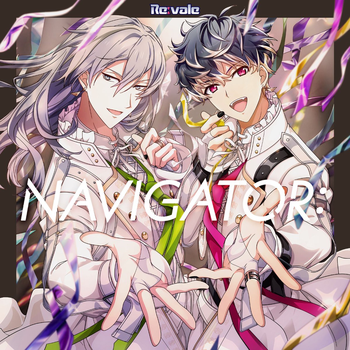 iD7Mng_Ogami's tweet photo. 【音楽情報】
CD4週連続発売企画、第2弾！
9/2発売のRe:vale『NAVIGATOR:』撮りおろしジャケットを公開！

レインボーシティのオープニングフェスティバルで披露された『NAVIGATOR:』に加え、カップリングには新曲も収録予定！
どうぞお楽しみに！

▼ご予約はこちら
https://t.co/HI4BLpVVah

#アイナナ