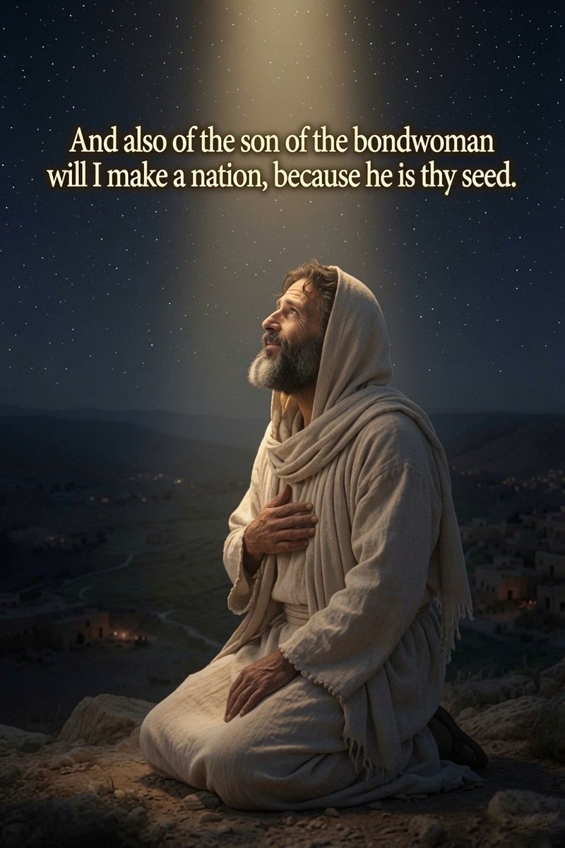 AlphaMarkOmega's tweet photo. One verse at a time, from Genesis to Revelation.

Genesis 21:13

God’s promise can reach beyond one house.

Share the Journey - Infinite ♾️ Truth.
#BibleArt #BibleVerse #ChristianArt #Scripture #AlphaMarkOmega

00527

Created with Grok | Crafted in Tradition &amp; Light ✨ https://t.co/zpqQPUd9th