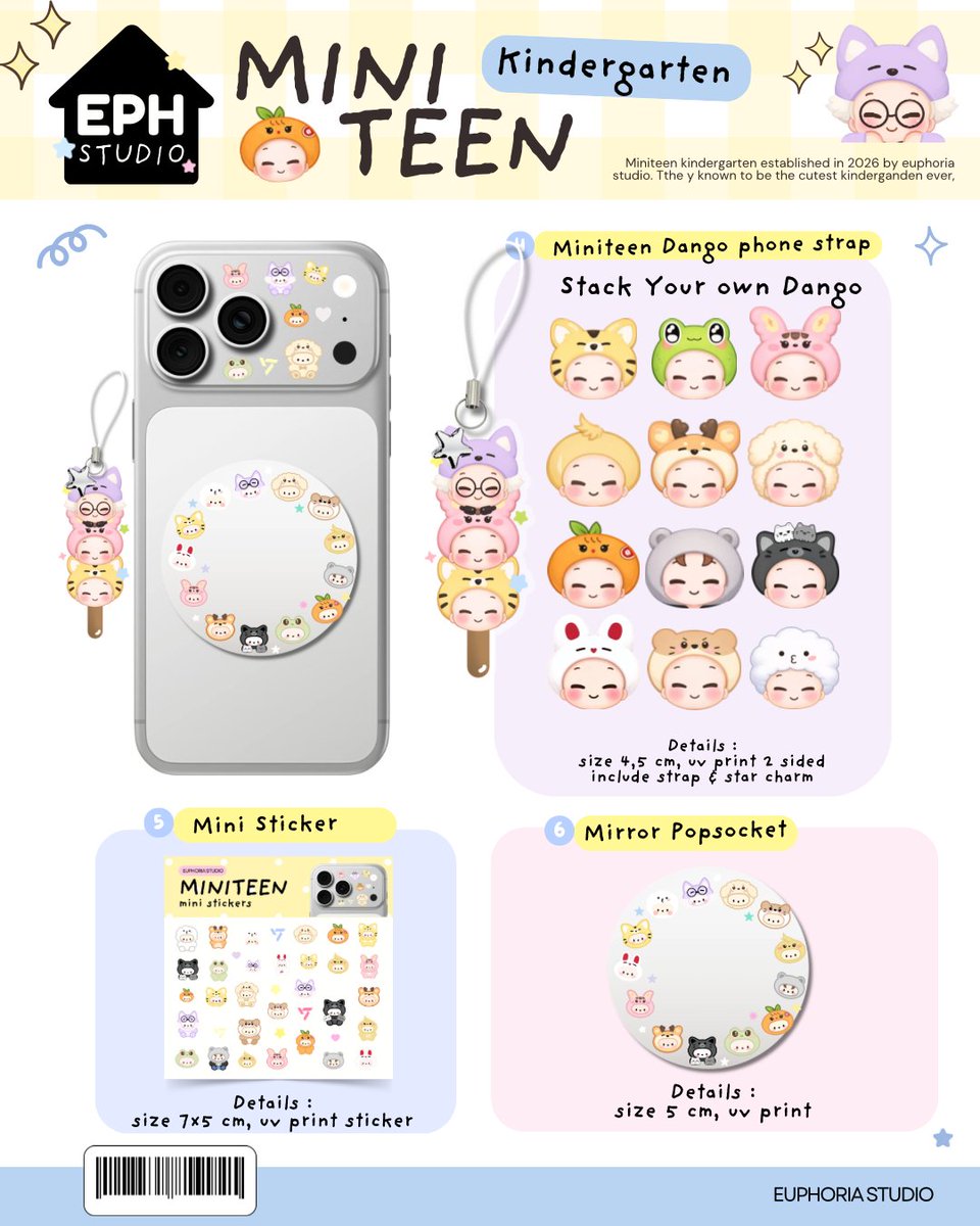 sebongsarang's tweet photo. WTS LFB SEVENTEEN MINITEEN KINDERGARTEN COLL

Hippers - 250 
Keyring - 280
Sticker sheet - 160
Dango phone strap - 160
Mini sticker - 150
Mirror - 250

Dop: Aug 30

Mine + quantity + item (indicate member/s if applicable) https://t.co/ayrb7SQSIm