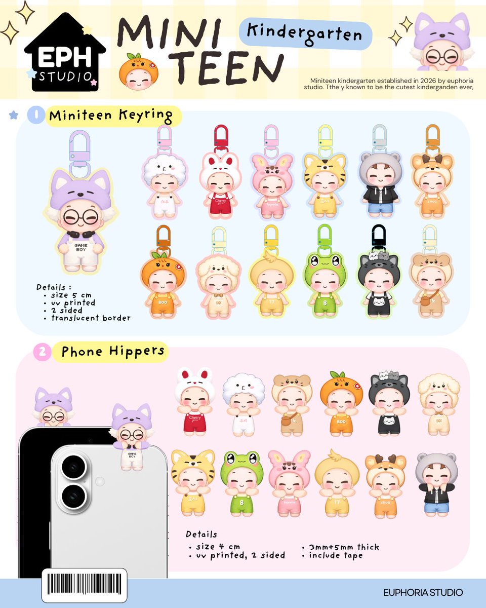 sebongsarang's tweet photo. WTS LFB SEVENTEEN MINITEEN KINDERGARTEN COLL

Hippers - 250 
Keyring - 280
Sticker sheet - 160
Dango phone strap - 160
Mini sticker - 150
Mirror - 250

Dop: Aug 30

Mine + quantity + item (indicate member/s if applicable) https://t.co/ayrb7SQSIm
