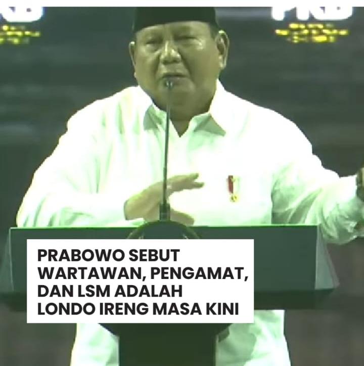 Piyusaja2's tweet photo. londo ireng? @prabowo https://t.co/DnrCU7M8JS