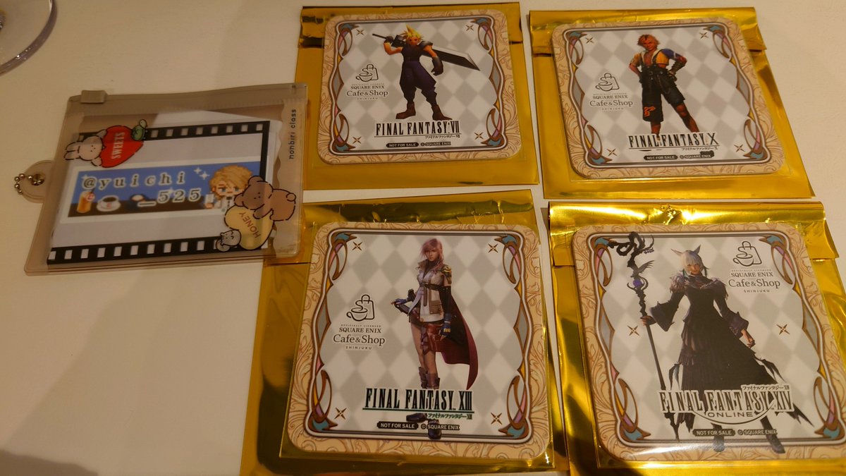 交換】ファイナルファンタジー スクエニカフェ コースター 譲