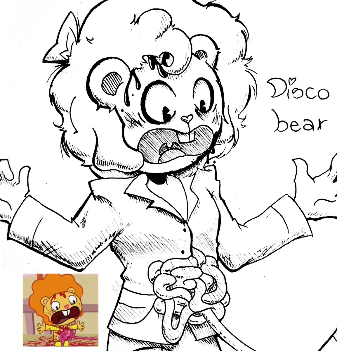 niikbites's tweet photo. Some Disco Bear doods that I did in class
#discobear #htf #happytreefriends https://t.co/no2pWJEVmE
