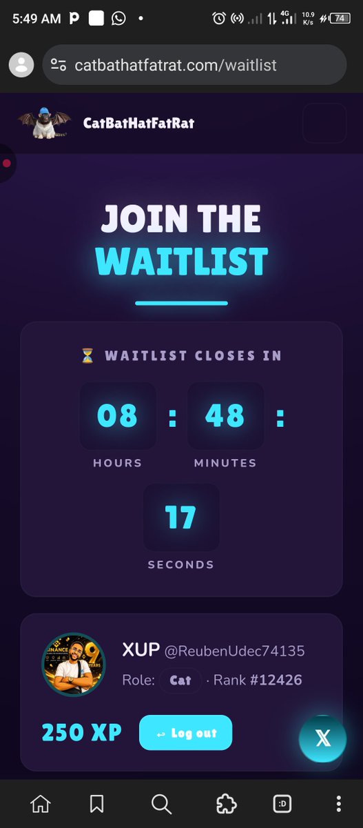 ReubenUdec74135's tweet photo. JOIN PAST 9HRS LEFT
@CatBatHatFatRat

https://t.co/Njm8By70rb https://t.co/ztihENqxxY