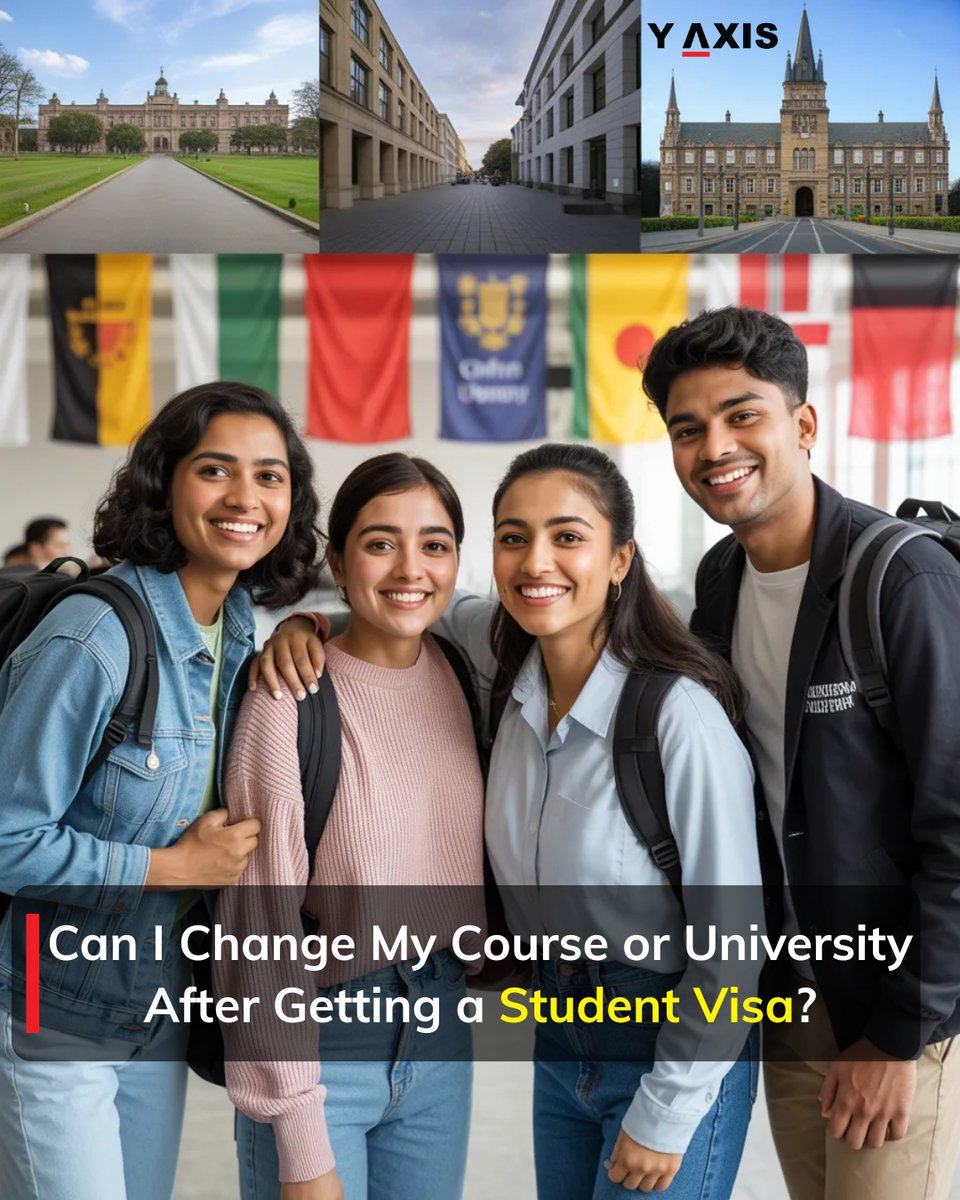 yaxisstudy's tweet photo. 🎓 Thinking of changing your course or university after getting your student visa?
Learn the country-specific rules and how your decision could affect your visa, work rights, and future plans.
🔗 https://t.co/h7RAa5vtrr
#StudyAbroad #StudentVisa #StudyVisa #VisaUpdates YAxis https://t.co/psmBzjAxn7