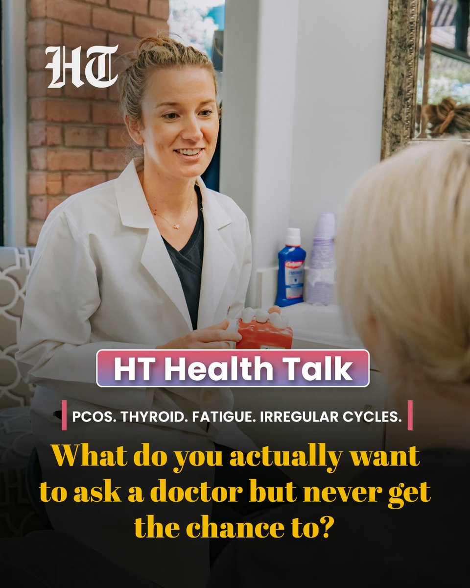 htTweets's tweet photo. #HTHealthTalk | “Is this normal?”
“Why am I always tired?”
“Will PCOS (now called PMOS) affect pregnancy?”
If you’ve had these questions… this is for you. For #HTHealthTalk this week, we’re talking women’s hormonal health.
Comment your questions below. Top doctors will answer. And yes — you can ask anonymously.
Your health, your questions. We’re listening.
#WomensHealth #PCOS #PMOS #ThyroidAwareness #HormonalHealth