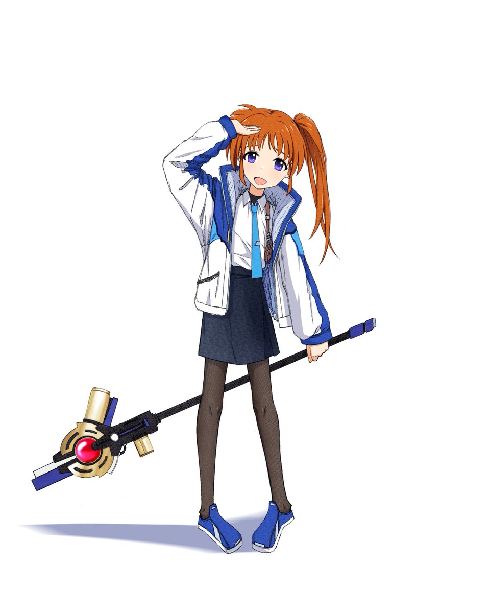 Dan_Jado's tweet photo. #なのは #なのはEXGV #nanoha 
It started as a sketch, but somehow, it turned to this. I like the hoodie uniform.

#dibujo #drawing #anime https://t.co/WGM9M3GhqS