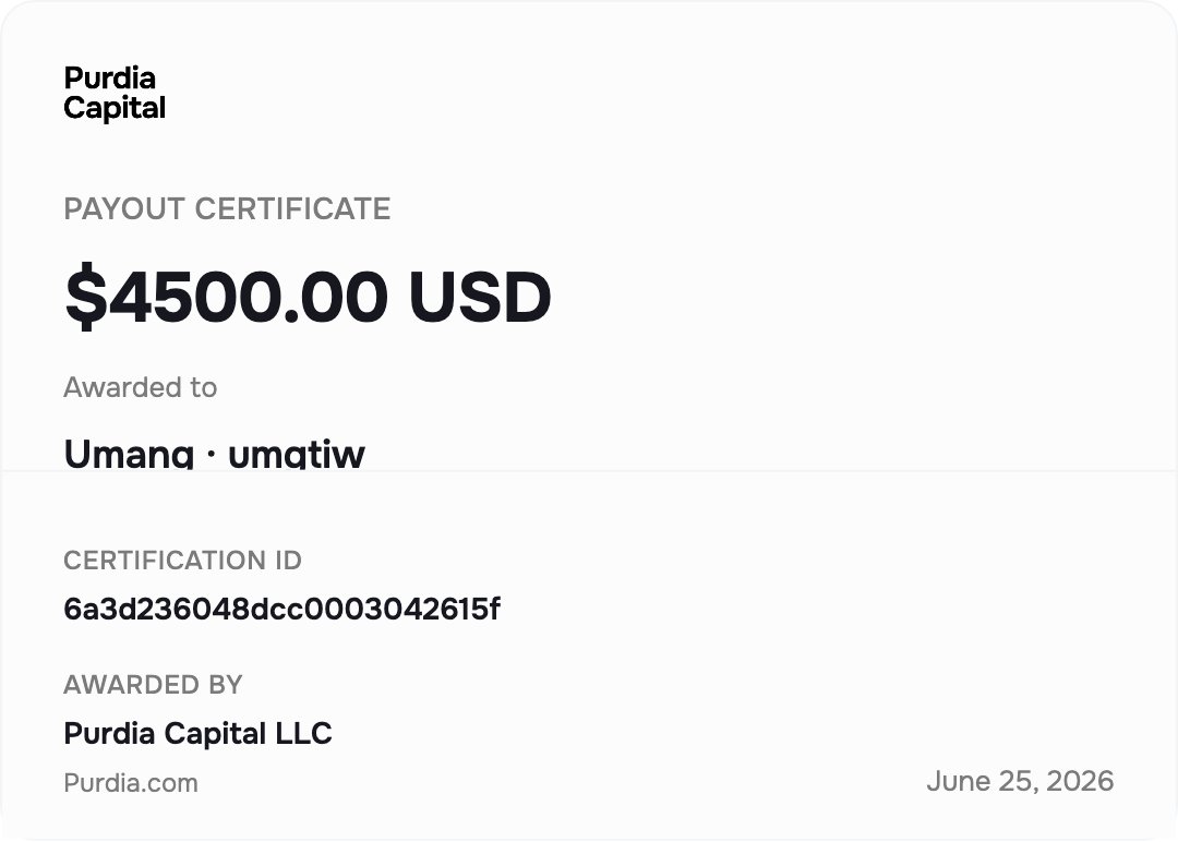 stocksgeeks's tweet photo. It has been around 50 Days since submitting my documents to go live with @purdia, and I still haven't got the live account yet.

I have only ever bought one account with them, spending $670, and traded it for 1 month, and already taken out $5k, with $2k more also being approved. Have around $3k in balance to go live.

But haven't been able to trade anything this month due to hitting the payout cap. I have been live with other firms previously, and none took more than 20 days.

I love Purdia and their plans, but could you please speed up this process 🙏