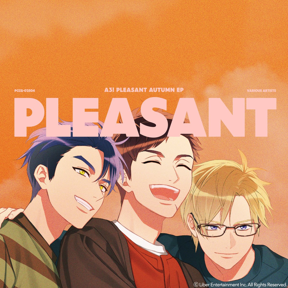 mankai_company's tweet photo. 🍁PLEASANT AUTUMN EPジャケット解禁🍁

8/26発売『A3! PLEASANT AUTUMN EP』のジャケットを公開しました。
冨士原良先生描きおろしの十座・臣・左京の表情が印象的なデザインです！
https://t.co/TMCQV4F1gs

#エースリー https://t.co/5H1zi8mZu7