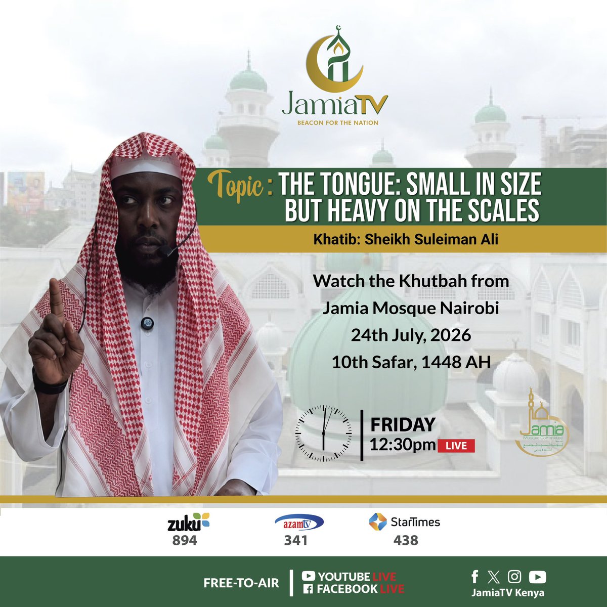 jamia_mosque's tweet photo. Today’s Khutbah https://t.co/wMmXp9ra6c
