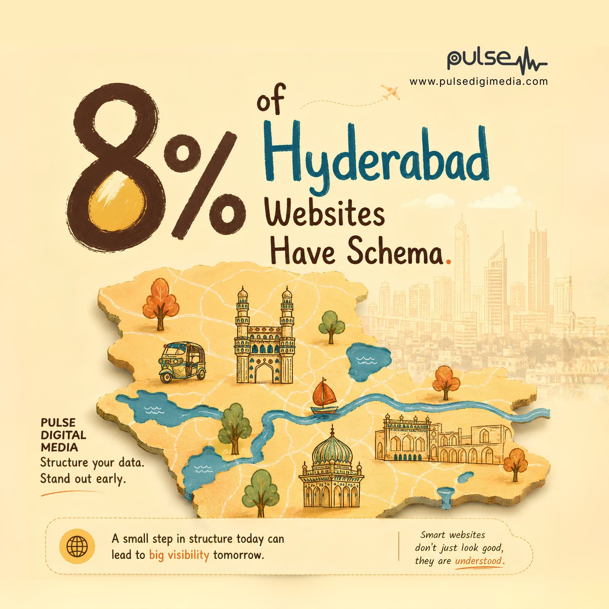 pulsedigimedia's tweet photo. 8% of Hyderabad Websites Have Schema.

https://t.co/6M7AKjCOY8

contact@pulsedigimedia.com
https://t.co/rfruVNMgEz
WhatsApp: +91 9281448250

#pulsedigimedia #SchemaMarkup #SEO #LocalSEO #Hyderabad #TechnicalSEO #PulseDigitalMedia https://t.co/lSoqWHDxLL
