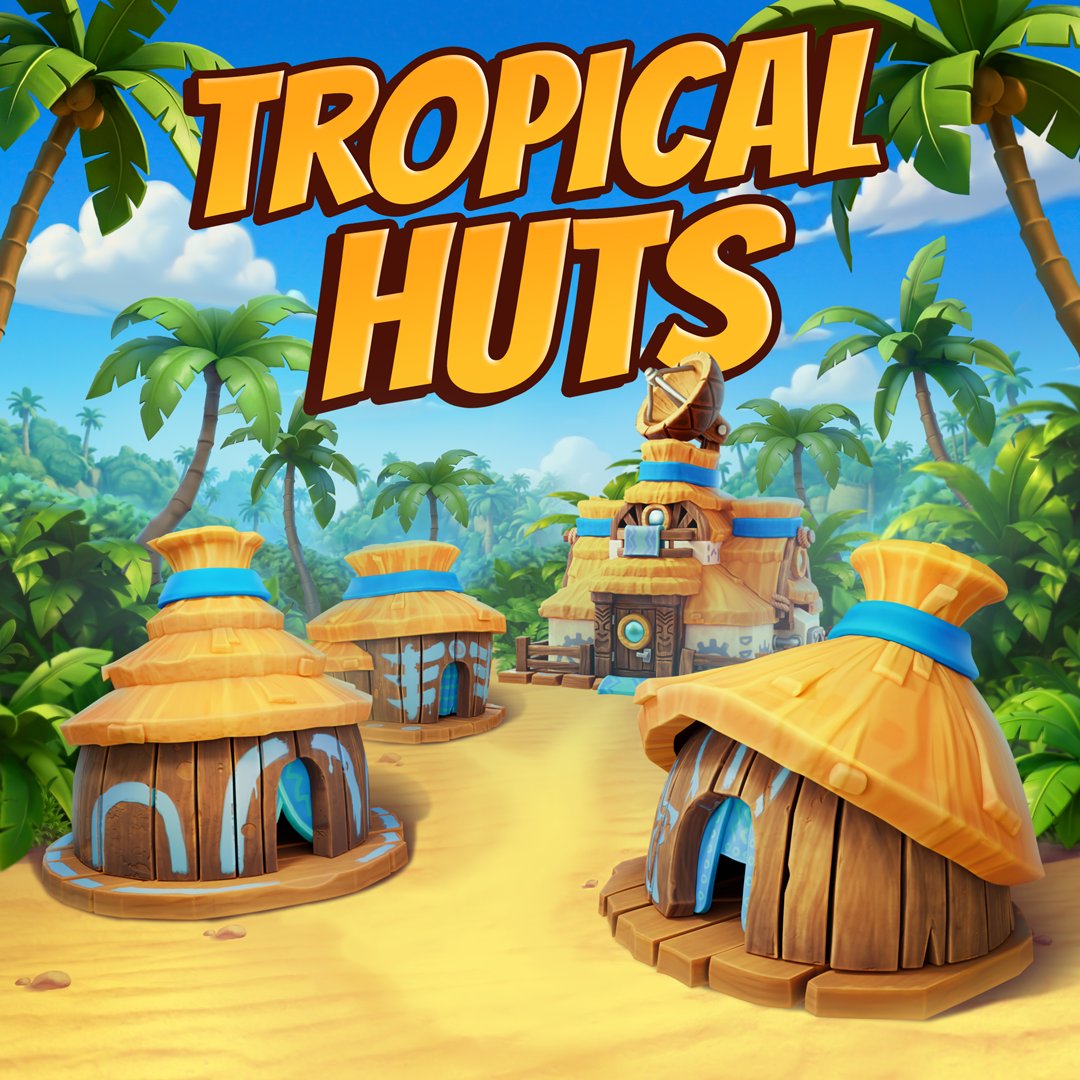 BoomBeach's tweet photo. Tropical vibes hit everywhere, including in Boom Beach!

Get ready for a Tropical Residence skin with not 1, not 2, but 3 variants! Perfect to go hand in hand with the Resort HQ skin.

Available in the Boom Pass tomorrow. https://t.co/pyLEDfBRxR