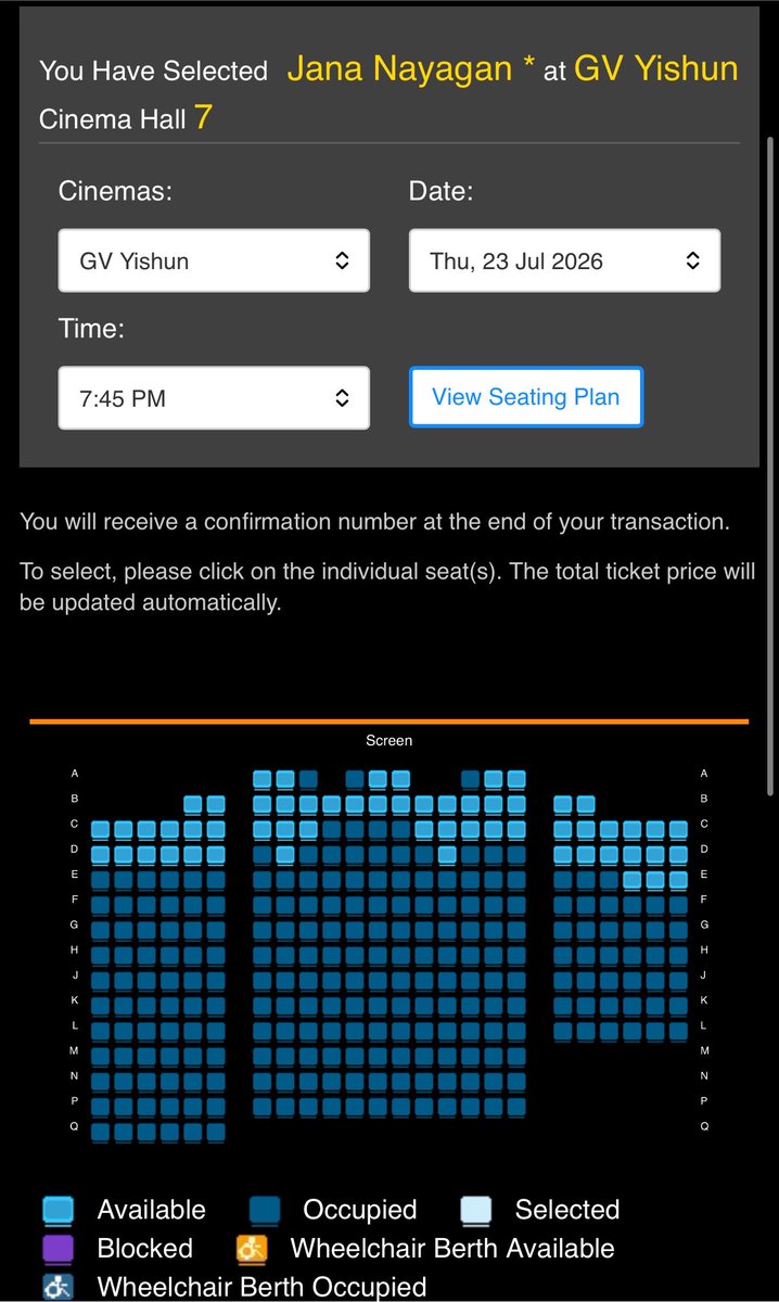MoviesSingapore's tweet photo. #JanaNayagan DAY 1 – MASSIVE OPENING! 🔥

Despite the 6-month delay and the pre-release leak, #JanaNayagan recorded 85%–100% occupancy across cinemas in Singapore 🇸🇬.

FDFS shows were FULL at many cinemas, while evening and night shows were JAM-PACKED across the country with a resounding audience response. A large number of people even took leave from work to watch the film on its opening day FDFS to give a grand farewell for @actorvijay / @CMOTamilnadu.

#ThalapathyVijay / #CMVijay delivered a GRAND OPENING across Singapore 🇸🇬 , once again demonstrating his immense box office draw. Audiences turned up in huge numbers to experience the film in theatres, proving that cinema is a truly communal theatrical experience.

The overwhelming support is a proof to that, regardless of the challenges a film faces, audiences will always come to theatres to celebrate their star ⭐️ big screen.

HISTORY MADE. 👑👑👑👑

#Thalapathy 🔥🔥🔥🔥