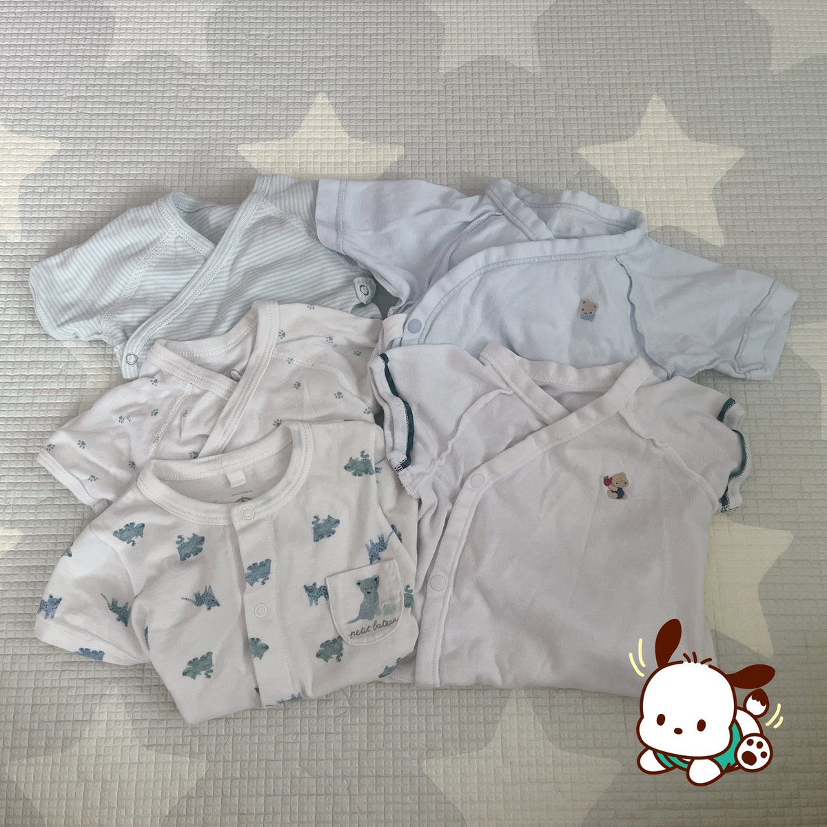 ichi_coco_cat's tweet photo. サイズアウトしてしまったお気に入り達🥹
大きくなったねえとしみじみ🥹
そして50-60サイズ一瞬だから買いすぎないで！って忠告してくれた友達に感謝🙏

漂白してアイロンかけて一旦しまっとこ。 https://t.co/Xi3kh8YxtT