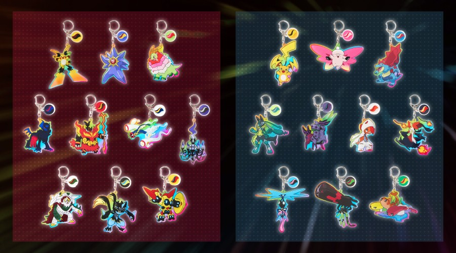 pokejungle's tweet photo. New can badges and Mega Evolution keychains will go on sale in Japan on August 1 and feature characters from Pokémon Legends: Z-A! 🧬 https://t.co/XL4SV4jRwY