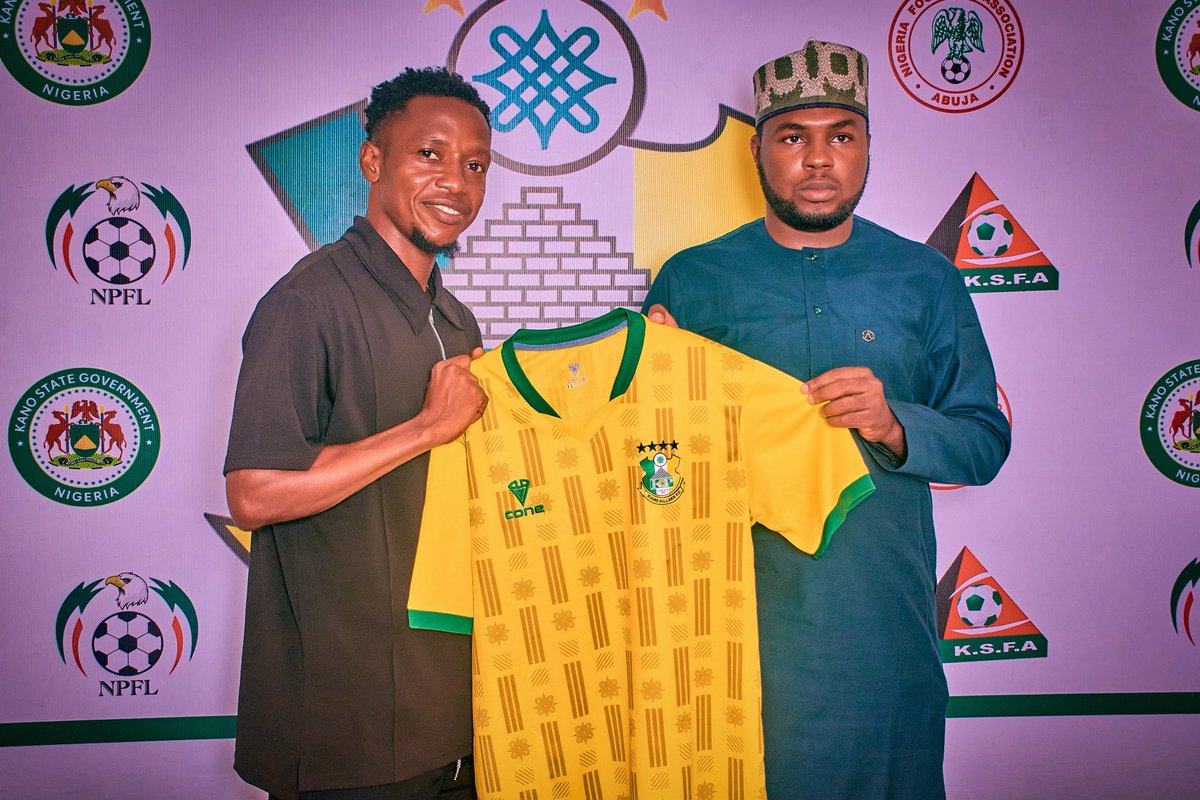 pillarsfc's tweet photo. 𝐎𝐅𝐅𝐈𝐂𝐈𝐀𝐋 ✍️

Welcome to Kano Pillars, Oloye Felix!

The talented left-back joins Sai Masu Gida from Niger Tornadoes, signing a two-year contract as he begins an exciting new chapter with us

We wish him every success in the famous yellow and green

Welcome to Kano Pillars https://t.co/aT1GjZuIQr