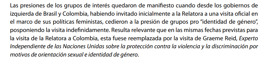 PeFuCas's tweet photo. Alsalem, Relatora de ONU, ataca a mujeres, #GestaciónSubrogada y personas trans.
👇
ONU Mujeres denuncia su ideario, contrario a #DDHH
👇
El feminismo patriarcal sale en masa a defender al buque insignia, al instrumento de la agenda ultraconservadora.
👇
https://t.co/6SVtHj5BoQ https://t.co/D3o8zR6V1h