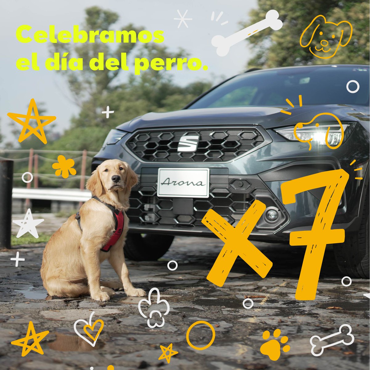 SEAT_Mexico's tweet photo. Ellos no cuentan los kilómetros, cuentan los momentos. 🐶 Con #X7DeFelicidad, celebramos en el #DíaMundialDelPerro a los mejores copilotos. Conoce cómo lo hicimos aquí: https://t.co/hxLOkAJYn9 https://t.co/6fhNaIaoe8