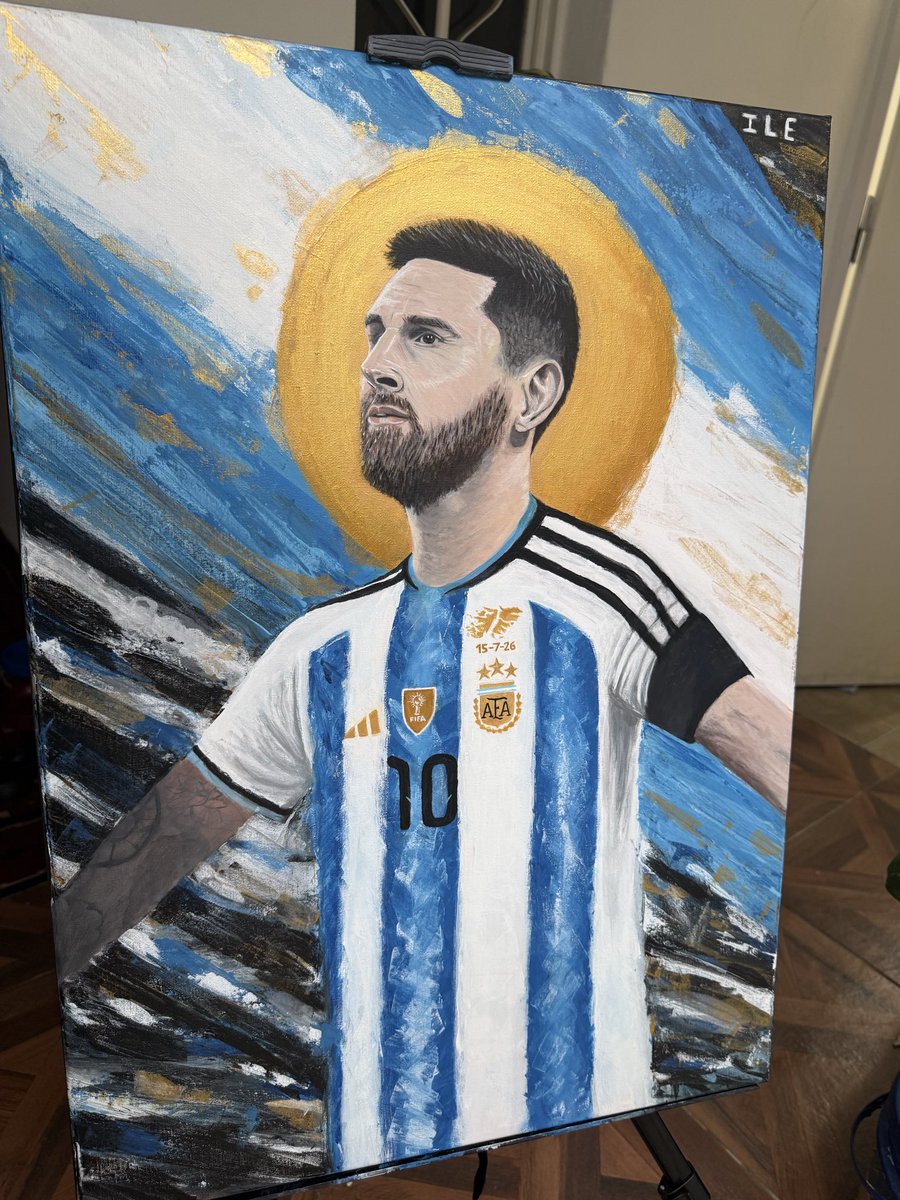 ilekin182's tweet photo. @giraltpablo Hola quiero que mi primer pintura de una persona en acrílico llegue a manos de Messi y la scaloneta me das una mano? 🥹🙏🏻
Ig: https://t.co/mgmYAD5zhZ https://t.co/qtiPugCruJ