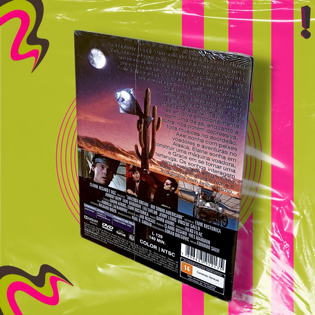 discooclub's tweet photo. DVD ARIZONA DREAM — Um Sonho Americano (Arizona Dream) com Johnny Depp

• Disponível em nossa loja na Shopee •

🔗 Link para compra:
       https://t.co/zRmofDnCzt

#ArizonaDream https://t.co/xIr5Erfehy