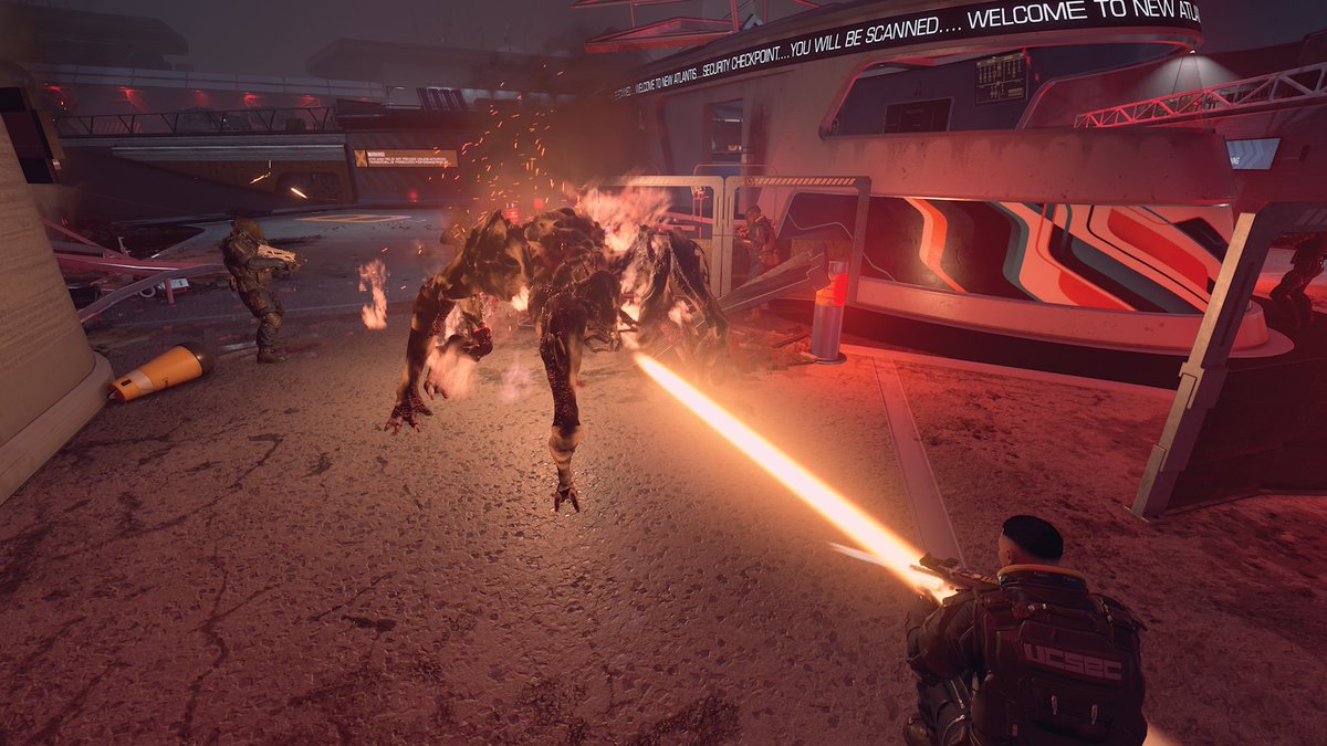 CobaltDale's tweet photo. The Terramorph attack on New Atlantis was a UC wide scare that was Dealt with quickly by local UC Security Forces and the Infamous Zarina "Blackheart" Vane of the Secret Society Constellation.
#Starfield #StarbornSaturday #StarfieldSnaps #VirtualPhotography https://t.co/Ge7uBWFFR4