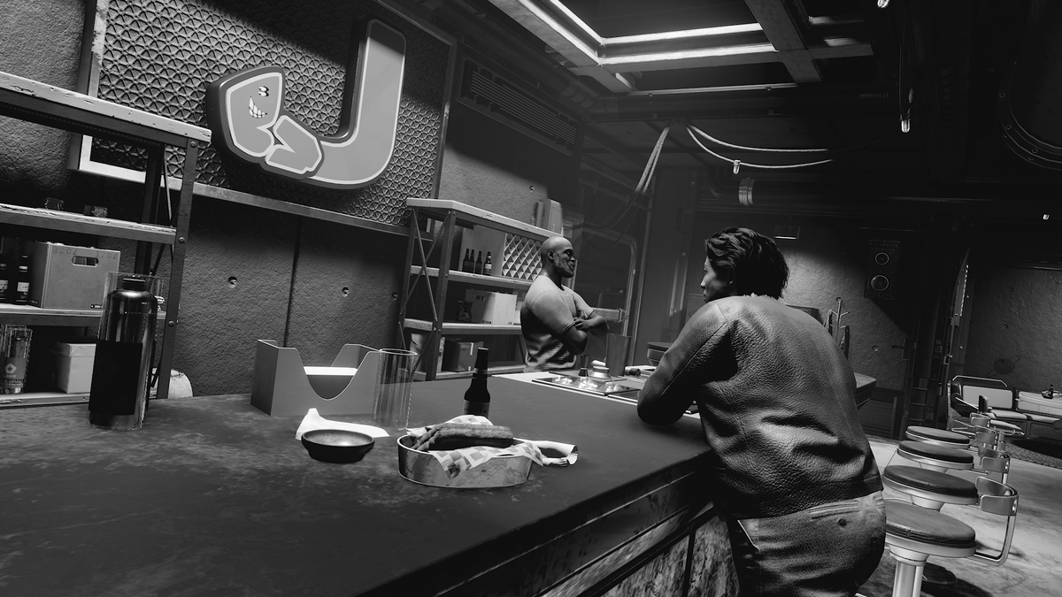 CobaltDale's tweet photo. In New Atlantis, The days are hard and the Nights are even longer when you are in the Well.
Stop by and check out "Jake's Pub" in the Well and have a Local brew.
#Starfield #StarbornSaturday #Starborn #VirtualPhotography #StarfieldSnaps https://t.co/Y16g7lDjqH
