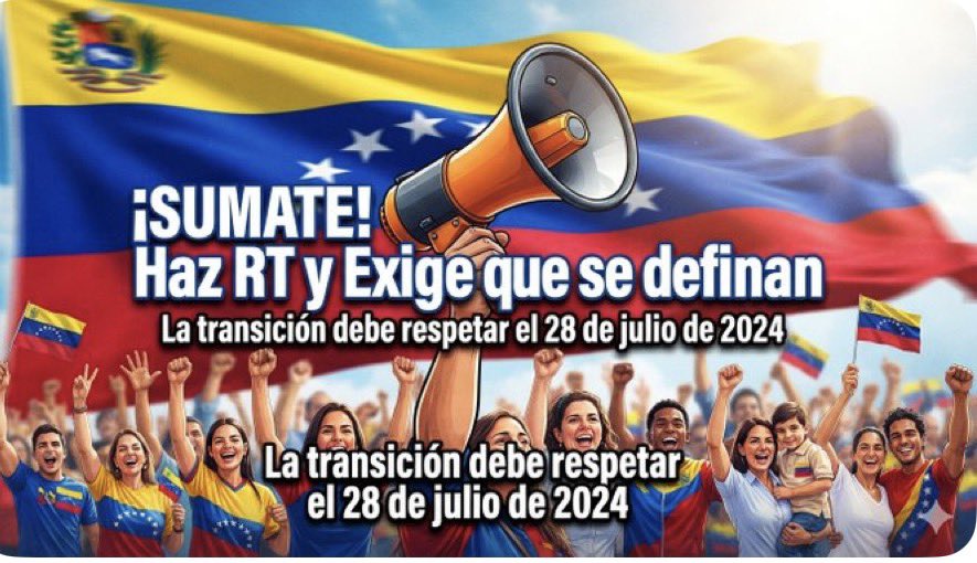ROSINACALCINA3's tweet photo. LLAMADO A TODA LA RED - HORA DE MULTIPLICAR
Dale RT y cada voz cuenta. No dejemos que decidan nuestro futuro en silencio. La transición debe ser con legitimidad real, no con pactos por debajo de la mesa. #28JNoSeOlvida
@libertadvzla28j https://t.co/IFmwX8fNsS