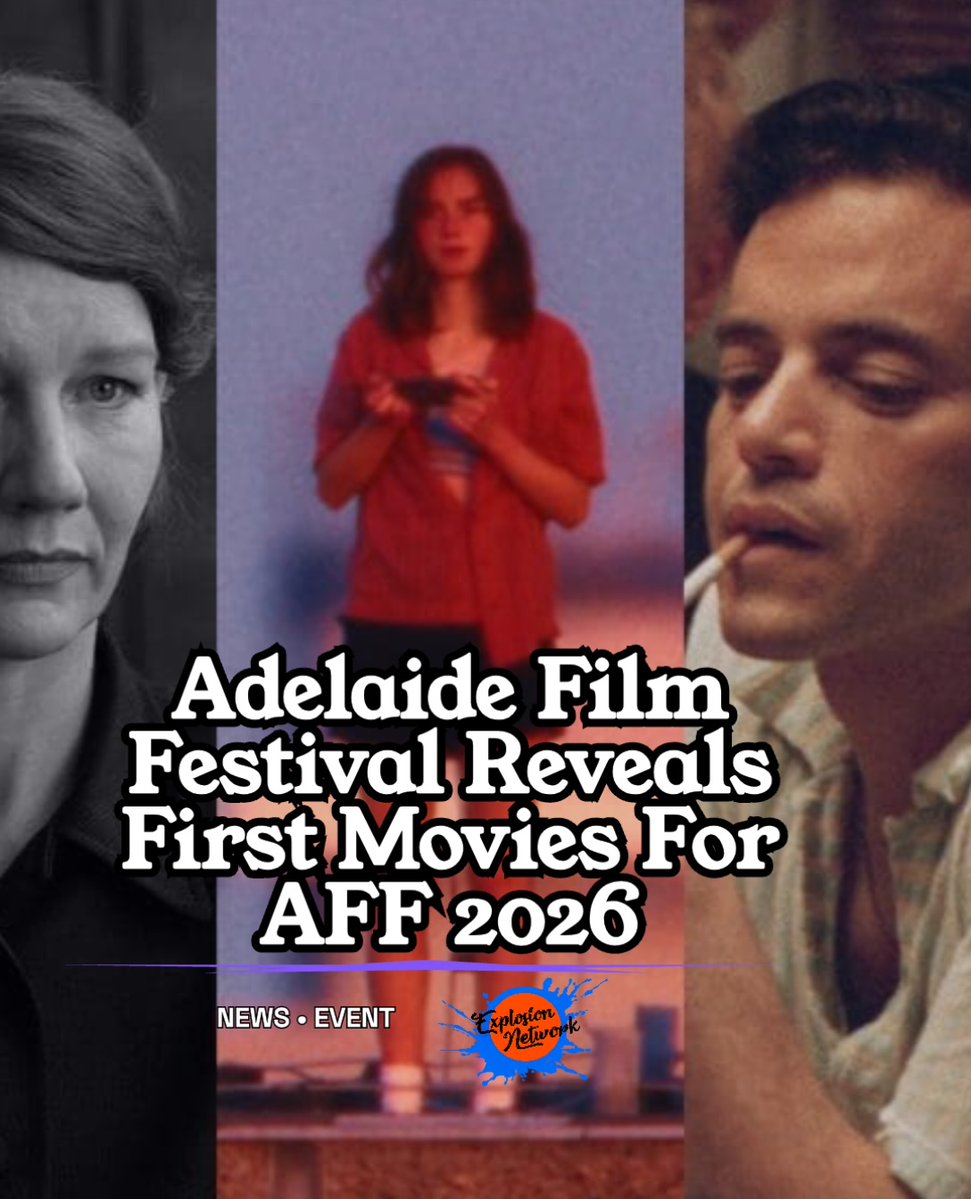 ExplosionPod's tweet photo. The Adelaide Film Festival has revealed the first movies in its 2026 program, giving audiences an early look at a line-up that includes acclaimed Cannes winners, anticipated new films from celebrated directors, and several documentaries. Read more on… https://t.co/HXfdoSjuQX https://t.co/BhdOT4Jf7C