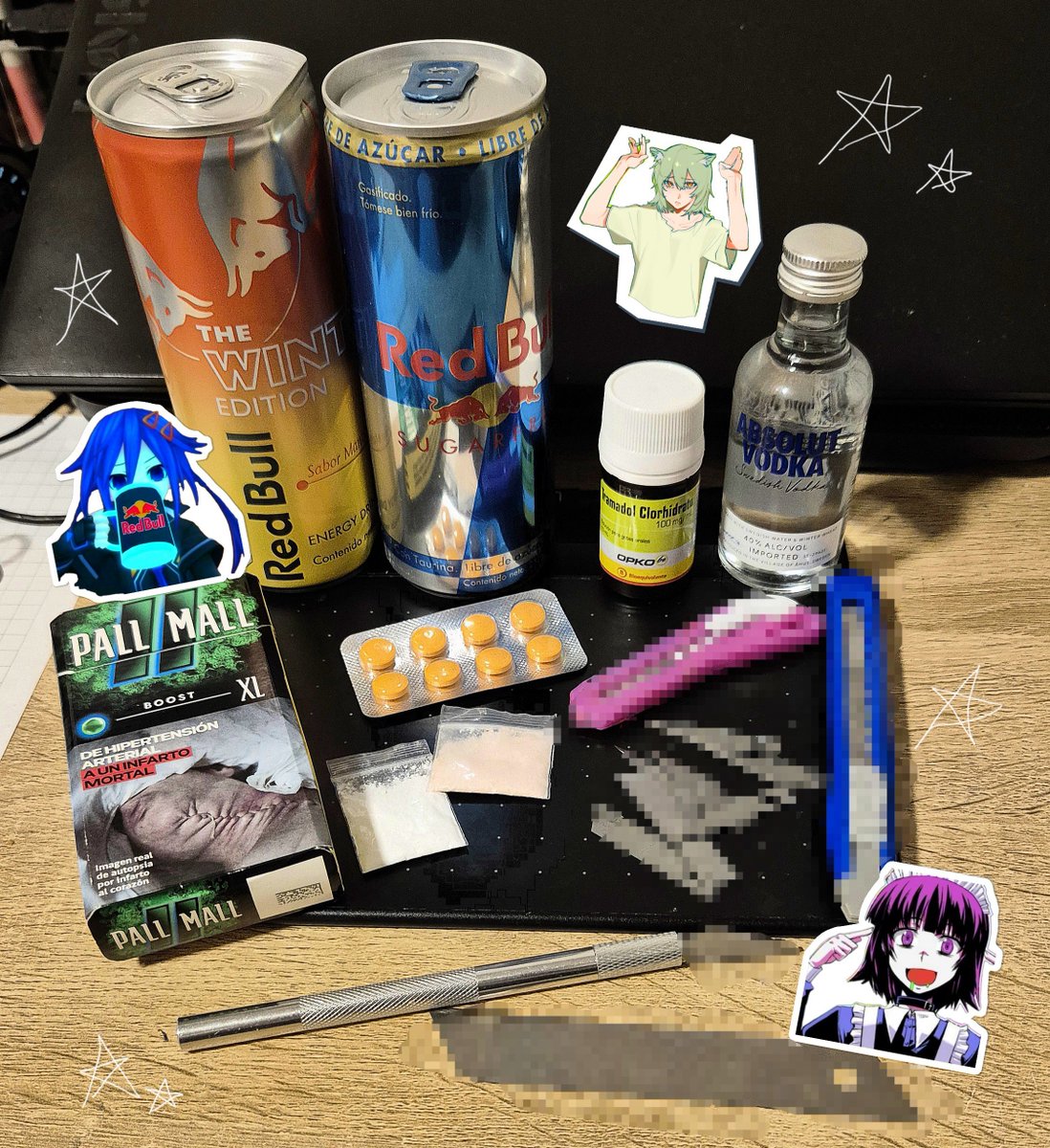 CleptoChile's tweet photo. mentally ill final boss😂✌️ #drugtwt #smoketwt #shedtwt #coketwt #suicidetwt https://t.co/U5MoJiNaUs