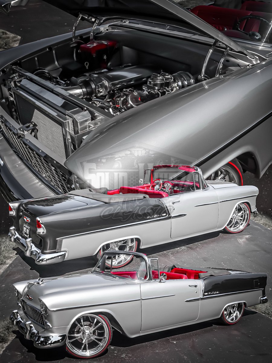 SolidWhipz's tweet photo. @joel.russell.311 1955 Chevrolet BelAir powered by a 525 GM crate LS3 mated to a 4L80E transmission on a set of staggered 22-inch @schottperformancewheels backed @wilwooddiscbrakes
———
#SolidWhipzClassic #SchottWheels #LSswap #Chevrolet #Belair https://t.co/T84PJIDNpA