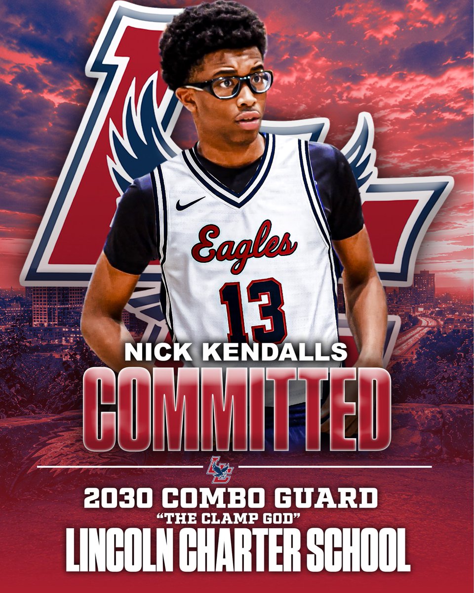 NickKendalls's tweet photo. Happy to announce that I will be joining Lincoln Charter School this fall to begin my freshman academic and basketball journey. 
#EagleNation #freshmanPhenom #NickKendalls https://t.co/Gyhnlul9Kt
