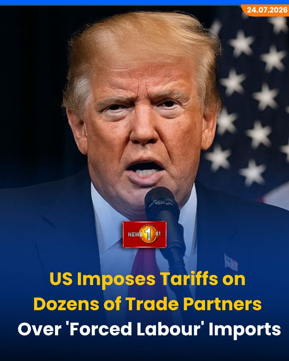 NewsfirstSL's tweet photo. Trump to impose new global tariffs
#Newsfirst #News1st #Newsfirsteng #Trump #Globaltariffs #Economy #Section301 #TradeWar