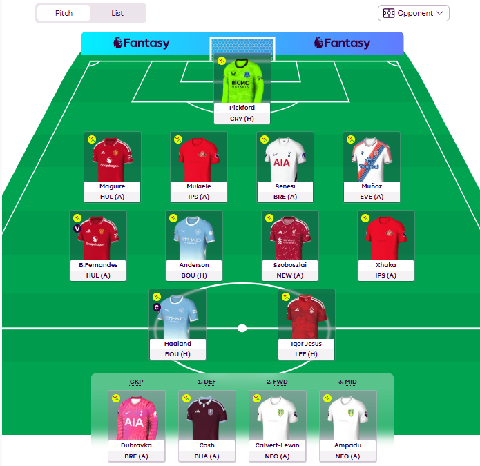 KLO187's tweet photo. @FPLMattW Feels like a good start. Thoughts?? https://t.co/NOQCj6P03r