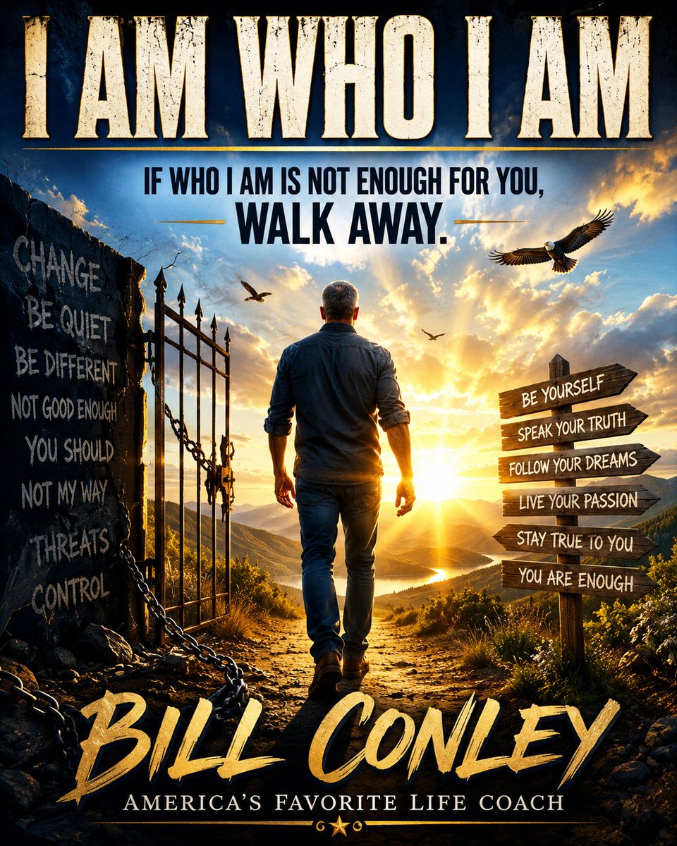 billconley7's tweet photo. I AM WHO I AM
If You Need to Change Me to Love Me, Walk Away

Introduction

I am who I am.

Read that again.

I am who I am.

I am not a project. I am not a broken piece of furniture waiting for someone to sand me down, repaint me, and place me in the corner of their life where I match their décor. I am not a rough draft waiting for another human being to pick up a red pen and begin making corrections. I am not clay placed in someone's hands so they can mold me into their personal vision of who they believe I should become.

Click below to read the rest of the article. This is a must-read for anyone who feels that someone is trying to change them.

https://t.co/AHbBTx53lR