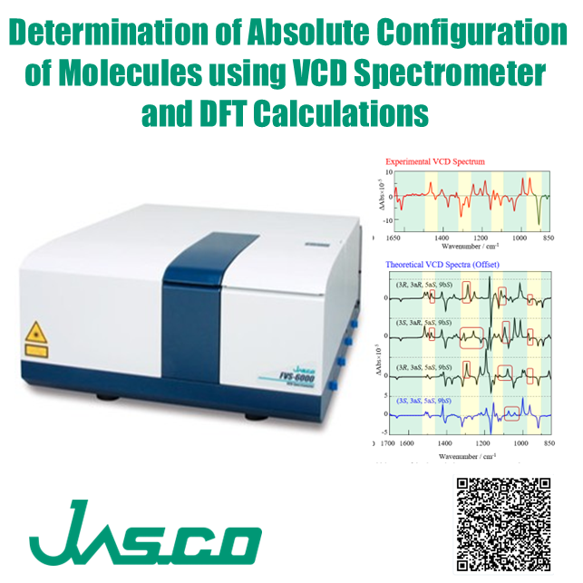 GlobalJasco's tweet photo. JASCO application using of VCD spectrometer.
Determination of Absolute Configuration of Molecules using VCD Spectrometer and DFT Calculations
#JASCO #日本分光 #Vibrational #CircularDichroism #chiral #DFT #Absolute #configuration, #VCD #Computational #chemistry #DFT