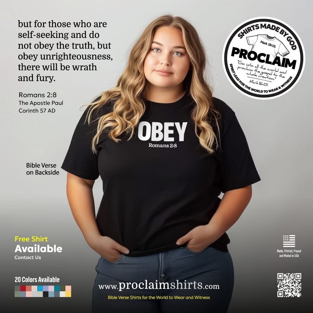 ProclaimShirts's tweet photo. @JulieWarr25091
@jgrob111
Christian, please join OPERATION STORE AISLE:
Wear a PROCLAIM SHIRT for a sliding Christian or non-believer in the supermarket.
https://t.co/BGECR0KLX5
#proclaim #faith #hope #eternallife #jesus #christian #bible #god #faith #jesuschrist #church #christ #prayer #gospel #holyspirit #pray #scripture #grace #catholic #sin #witness