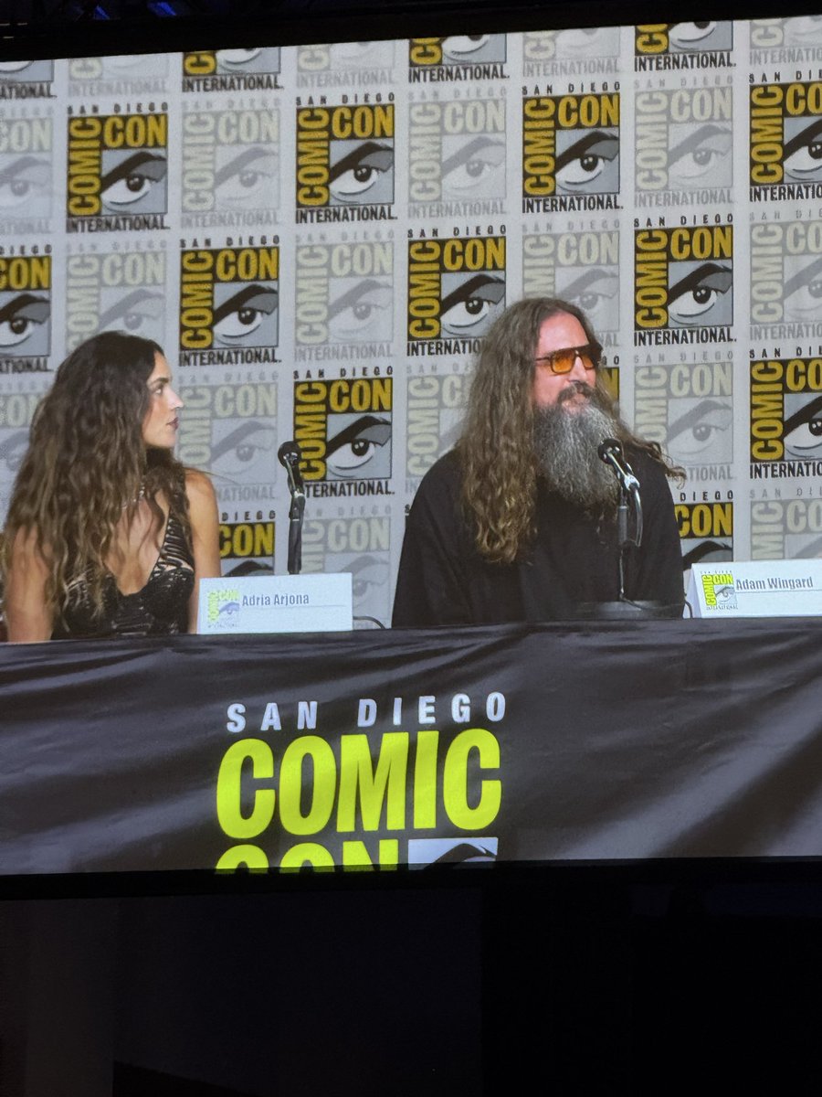 Mcylyck's tweet photo. #Onslaught at #SDCC2026 May not be my style of movie, but the cast was just so likable that I feel like I have to see it now. And a @ThatKevinSmith seal of approval and description while bing the moderator for the panel really makes me want to see it. @cinemasentries https://t.co/l4qlvrgToJ
