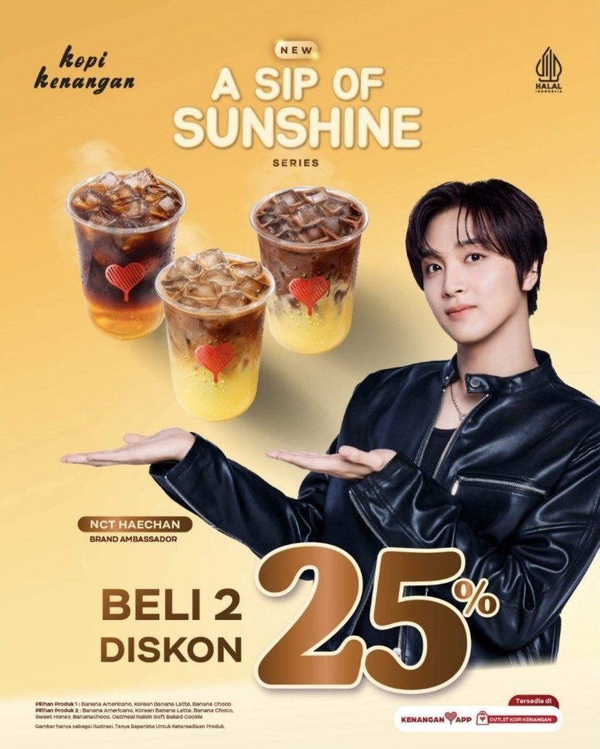hrusbersyukur's tweet photo. GIVEAWAY edisi kopi kenangan X HAECHAN

🎁 2 orang gue beliin kopken varian yg collab sm haechan

📌YANG PENTING GK PERNAH HATE DAN JELEK2IN HAECHAN.

like+rt
Dan reply aja varian yang mau dicoba + hastag:
#KopiKenanganxNCTHAECHAN
#해찬 #HAECHAN https://t.co/Vs7b8XvL41