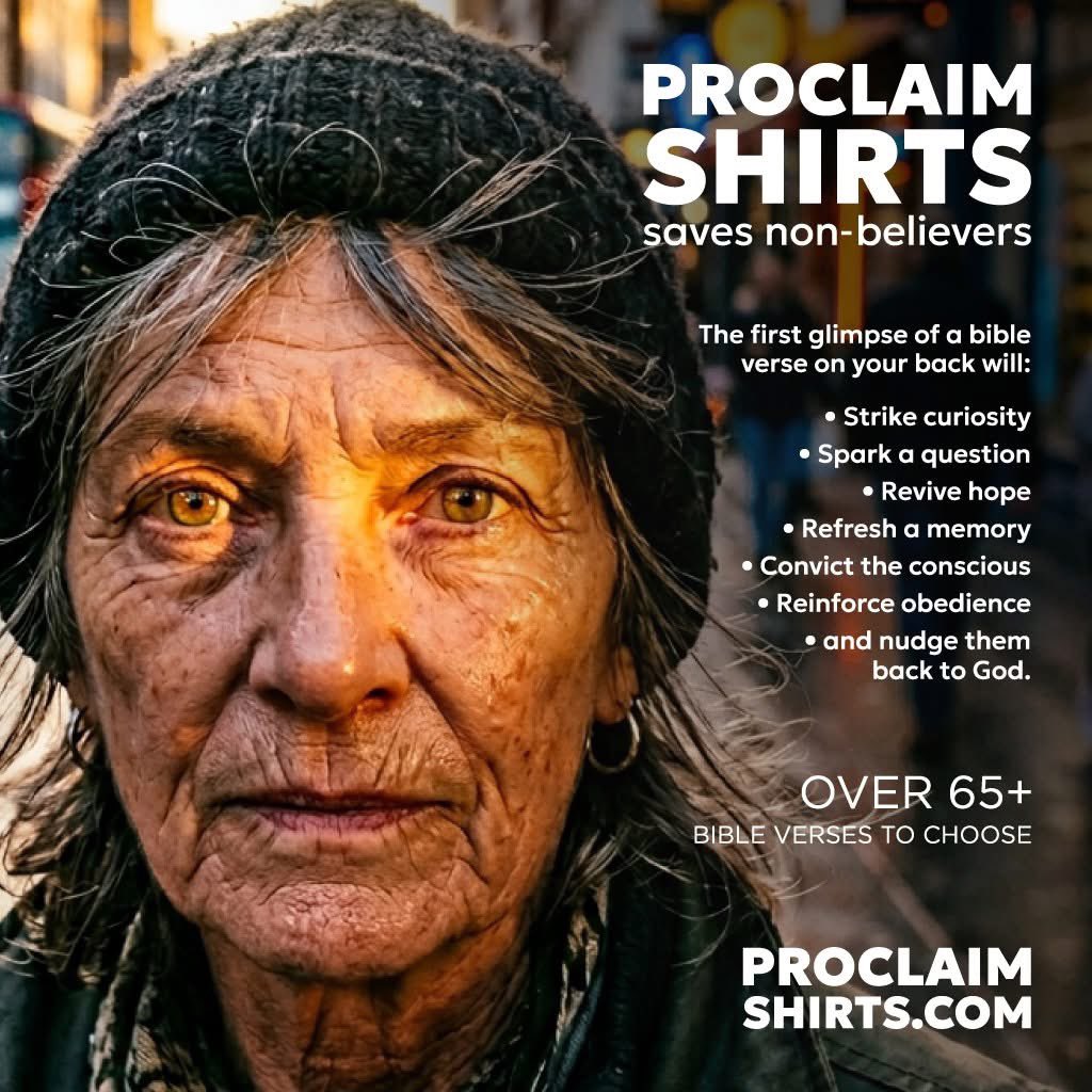 ProclaimShirts's tweet photo. @Mary91499225
@jgrob111
Christian, please join OPERATION STORE AISLE:
Wear a PROCLAIM SHIRT for a sliding Christian or non-believer in the supermarket.
https://t.co/BGECR0KLX5
#proclaim #faith #hope #eternallife #jesus #christian #bible #god #faith #jesuschrist #church #christ #prayer #gospel #holyspirit #pray #scripture #grace #catholic #sin #witness
