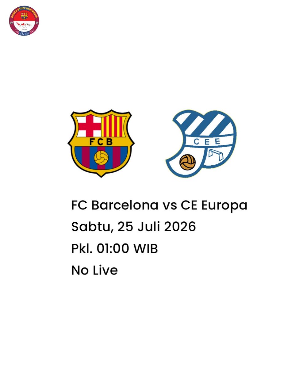 barcastuff_idn's tweet photo. Today is Barca day!

Pertandingan ini tidak live dan dimainkan secara tertutup. https://t.co/1kXoZJe95f