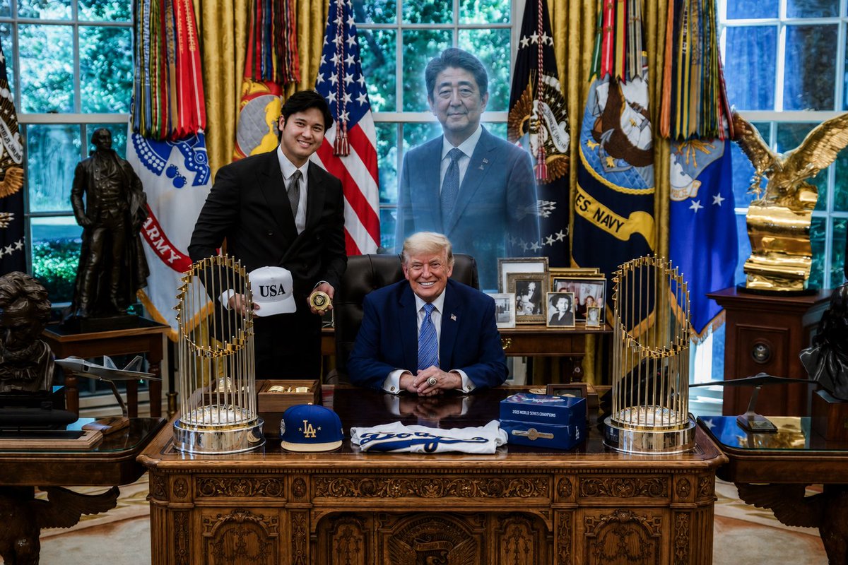 DrewPavlou's tweet photo. Shinzo is looking down today, beeming with pride. https://t.co/4er9LzGSWZ