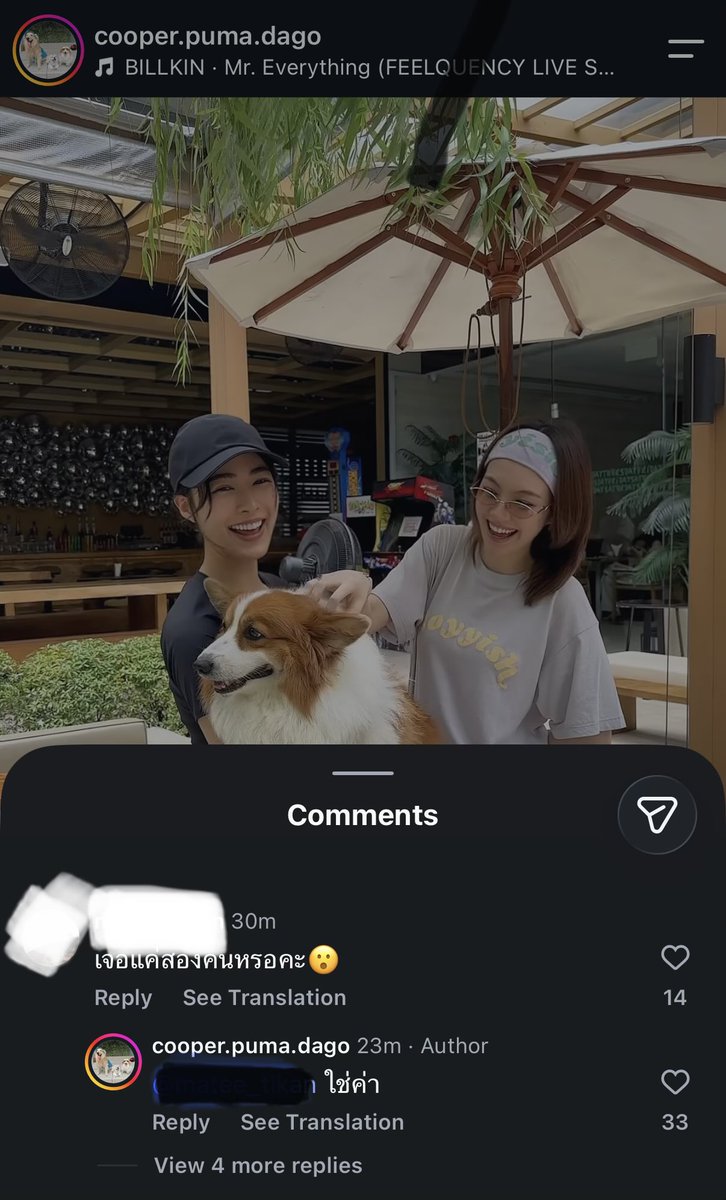 T1psy100413's tweet photo. From dog owners Insta

: Did you see just the 2 of them?
Dog owner: Yes

Case closed *mic drop* 🎤 💥 

#LingOrm.IsReal https://t.co/K71JtPxeen